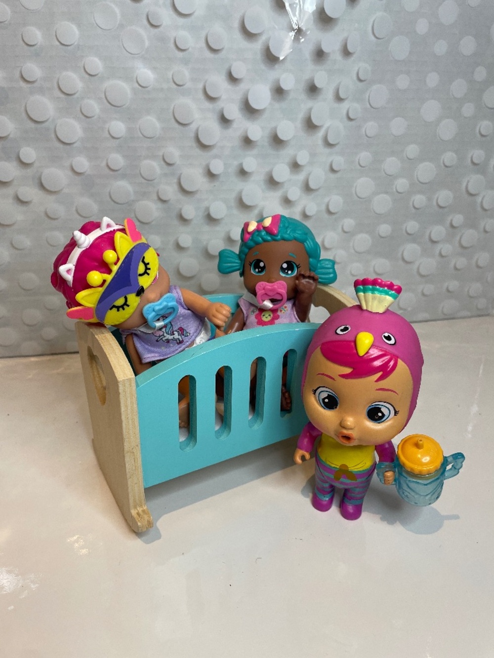 My Sweet Baby Charm Doll & rocking crib bundle